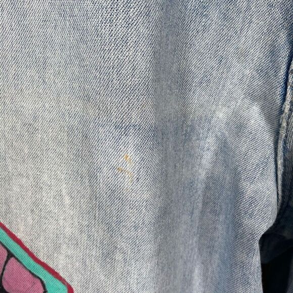 Wrangler Faith Bratz Custom Hand Painted Rigid Denim Jeans Size 38x34 - Picture 8 of 12